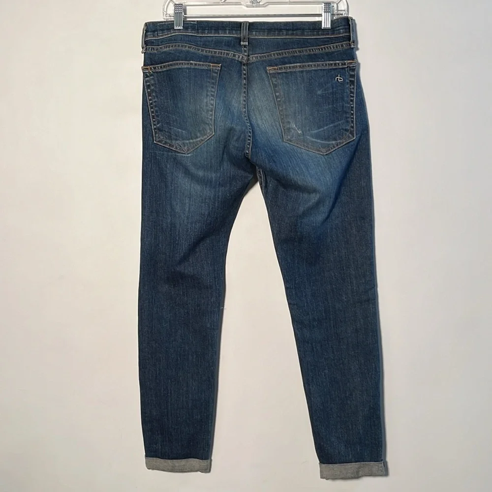 RAG & BONE "The Dre" Distressed Cotton Surfer Rep Wash Boyfriend Jean SZ 29 - Picture 2 of 16